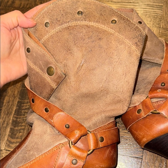 Diesel Brown Tan Leather & Suede Women's Boots size 37 - Picture 7 of 7